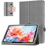 MoKo TECLAST P30T/P30 ケース ODEA A10 ケース Android 14 8コア 10インチ用保護カバー Teclast P30T/P30/ODEA A10タブレット専用ケース スタンドケース 手ホルダー付き ペンシル収納ゴム付き 8コアモデルに適用 薄型軽量 手帳型保護ケース DenimGray