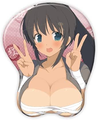 閃乱カグラ 焔 おっぱい (立体) マウスパッド