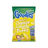 Organix Goodies Organic Puffs - Cheese & Herb 12mth+ (15g) チーズとハーブ12Mthの+ （ 15グラム） - Organixは、有機パフグッ