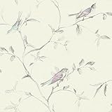 York Wallcoverings ve7073 Patina Vie Birds of a Feather壁紙、Browns