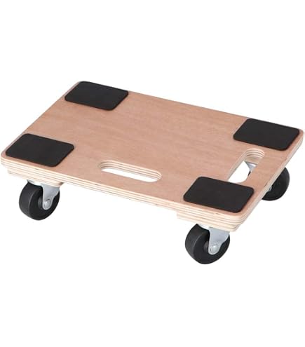 Amazon | コーナン オリジナル LIFELEX 木製平台車 中 450×600 | 台車