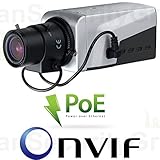 USG 5MP IP Box Security Camera: 2560×1920 @ 10FPS + Power Over Ethernet + Compatible With C-Mount Le