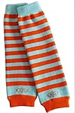 【ベビーソックス  baby 出産祝い ギフト 冷房対策】 ベビー  レッグウォーマー Orange　Aqua