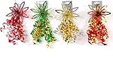 DDI 2127541 Laser Glitter Flower Bows with Curly Swirl - Case of 96
