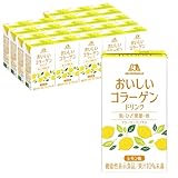 森永製菓 おいしいコラーゲンドリンク 125ml 24本 レモン味 モリコラ 機能性表示食品 コラーゲンペプチド コラーゲン ドリンク 飲料 (レモン, 24)