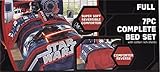 Star Wars 7pc Complete Bed Set with Cotton Rich Sheets. Super Soft Reversible Comforter Full Size [並
