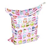 Printing Baby Cloth Diaper Laundry Wet and Dry Bags, Pink by Firetea