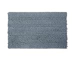 chawind Striped Plushシェニール織バスマット 21 x 34 ブルー