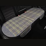 車 クッション マット 通気性 座布団 リネン 車用シートクッション おしゃれ 後部座席 汎用 1枚 灰色