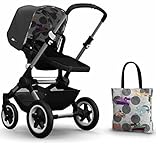 Bugaboo Buffalo Stroller With Andy Warhol Accessory Kit (Aluminum Frame, Dark Grey/Transport) by Bug