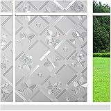 カカシ 窓目隠し ガラスシート 紫外線カット 省エネ プライバシー保護 日よけ 窓に静電気吸着 おしゃれ (紅葉 45 x 200 cm)