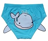 Lovely little whale baby Infant Blue Swimおむつ/ Swim Brief、Mサイズ