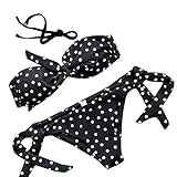 Kohore かわいい レディース セクシー ビキニ タンキニ 水着 体型カバー セパレート 2点セット フィットネス オフショルダー サイド波柄 着やせ 修身 スリム プール 温泉 海 sサイズ 大