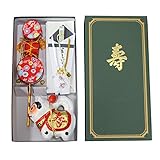 お宮参り 末広(熨斗)3点セット・青 【末広・犬張子・でんでん太鼓】 14263