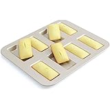 CHEFMADE フィナンシェ 型 (Financier)・ケーキ型 8ヶ取 粘りにくいケーキ型 バレンタインデー プレゼント