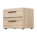 サイドチェスト 引き出し2段 ナチュラル