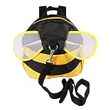 OUYOU 子供リュック ビー型 迷子防止ひも リード付き 子供リュック キッズ ベビー マタニティ セーフティグッズ 子供用 誕生日 出産祝い 迷子紐 迷子防止 安全安心 幼児用 ベビーリュック 迷