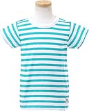 (キッズアップテンポ)kids up tempo キッズ ボーダー柄 半袖Tシャツ【qts2413】120cm ミント