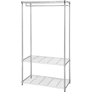 アイリスオーヤマ ラック メタルラック ワードローブ ハンガーラック 洋服掛け 防サビ加工 幅91×奥行46×高さ178…