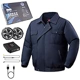 ワークマン空調服 空調作業服 空調扇風服 バッテリー セット 充電池付き UVカット UPF50+ 低騒音 超軽量 熱中症対策作業服 長袖ブ