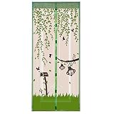 WISO 玄関網戸 自然の風を通し、虫除け 蚊取り、 出入りもスムーズな全自動式玄関網戸 安全で、子供とペットに適している 自然の風を取り込み涼しく快適 防音、夏は涼しい、冬は暖かい 100cm * 