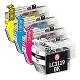 【エコッテ】 BR社用 LC3119-4PK 互換インクカートリッジ 4色 PRIVIO WORKS MFC-J6580CDW MFC-J6980CDW MFC-J5630CDW MFC-J6983CDW MFC-J6583CDW