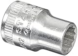 Stahlwille 45A-11/32 Steel Bi-Hexagon Socket 3/8 Drive 12 Points 11/32 Diameter 25mm Length 12.5mm W