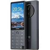 QIN F25 Android 14 スマートフォン、物理キーボード、6GB+128GB 大容量、デュアル SIM カード WiFi、4G、アイアン グレー Google ストア Android ポータブル フォン