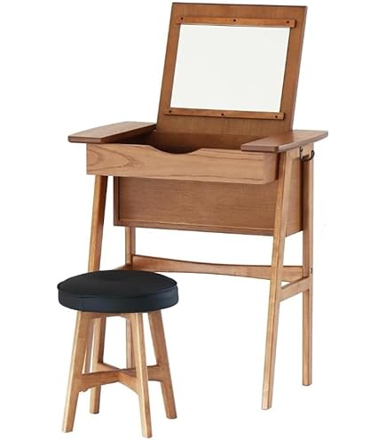 Amazon｜ドレッサー コンパクト 鏡台 ミラー 鏡 一面ドレッサー