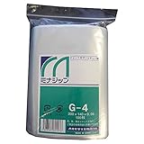 酒井化学工業 チャック付ポリエチレン袋 ミナジップ ケース販売 0.04×200×140mm G-4 5000枚入