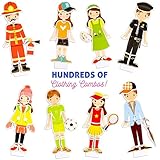 おもちゃfor Toddlers、木製Wonders Zoey and Joey dress-up Boys Kids Toy Playset