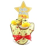 おむつケーキ 1段 おむつケーキ プーさん くまのプーさん 1段 出産祝い ベビーギフト pooh28_32