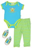 DDG Boys ' Baby Onesieボディスーツ、パンツ、ソフトSoledベビー靴 – 3 / PC Clothingセット