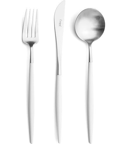 Cutipol GOA ディナーフォークホワイト12本セット　※未使用品　美品 Amazon | クチポール(Cutipol) GOA/ゴア ホワイト ディナー3点セット