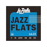 La Bella 20PL Light 11-50 Flat Wound Series ジャズギター弦