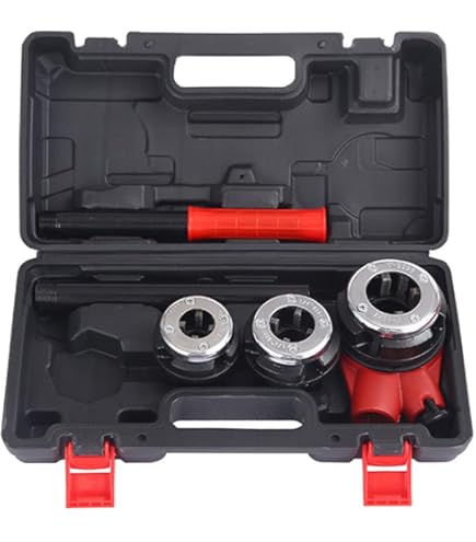 レッキス 手動切上ダイヘッド2個セット＋専用パイプネジ切機用ダイス