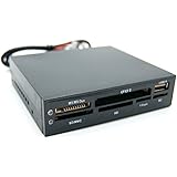 Yデパートセンター55Ⓡ カードリーダー 内蔵型《ブラック》 3.5インチベイ対応 USB2.0 MS CFカード SD MMC XD T-Flash M2
