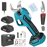 Yireal 電動剪定バサミ 18V 32mm切断径 コードレス充電式 マキタ18V互換 4000mAhバッテリー ブラシレスモーター搭載