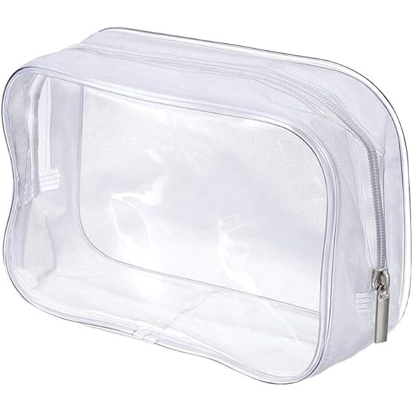 Amazon | 【クリアビニル・オープンファスナーポーチ】透明/販促