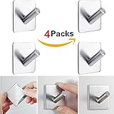 BT 3 mself-adhesiveフック304ステンレススチール傾斜フック防水タオルHanging、キーHanging台所用品、吊り下げ、リビングルーム、バスルーム、ストレージ部屋、シンプル、美し