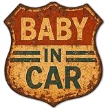 国産 日本製 ベビーインカー BABY IN CAR 【マグネット or シール】 赤ちゃん 乗ってます 車の後ろ ベイビー 子供 乗ってます ベビー イン カー カーステッカー 車用 防水 耐候 黒 白 カーサイン