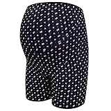 ネトゥル ベア天竺小花柄ロングマタニティガードル M ブラック 4816