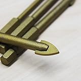 ETGtek(TM) 2セットのタイル＆ガラスドリル超硬チップソービット六角シャンク3mmの/ 4ミリメートル/ 6ミリメートル/ 8ミリメートル/ 10ミリメートル