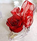 大輪ダイヤモンドローズ シンデレラの靴 ハイヒールアレンジメント　アレンジがあなたに幸せを運ぶかも！花 誕生日　プレゼント　フラワーアレンジ　フラワーギフト 結婚祝い アレンジメント　御祝い (アンテ