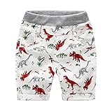 Cutelove 子供服 ショートパンツ 男の子 ボーイズ 夏 恐竜プリント キッズ 可愛い柄 綿 ヨーロピアンスタイル 動物柄 柔らか おしゃれ 素敵 ハーフパンツ 2色