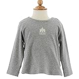 CELEC(セレク) ベビー Tシャツ 80cm 長袖 日本製 グレー ブライトスムース 【167005】