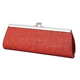 best-topshop Giltterハンドバッグレディースガールズ、金属チェーンコイン電話バッグfor Weddingショッピング日イブニングカクテルパーティー学校アウトドア 20x8x4cm/7