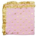 PoshPeanut? Toddler Baby Soft Minky Ruffled Edge Kids Blanket Throw Pink [並行輸入品]