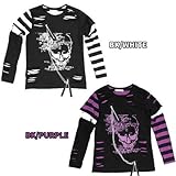 （Tシャツ）ボーダーL/S Tシャツ （黒/白）【 ロンT ロングTシャツ パンク ロック 原宿系 ボーダー 】ACDC