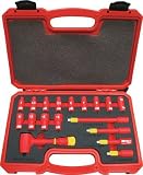 RIDGE TOOL(リッジツール) 絶縁ソケットレンチセット 6角 TZSW218S 差込角:6.35mm 18点 1セット